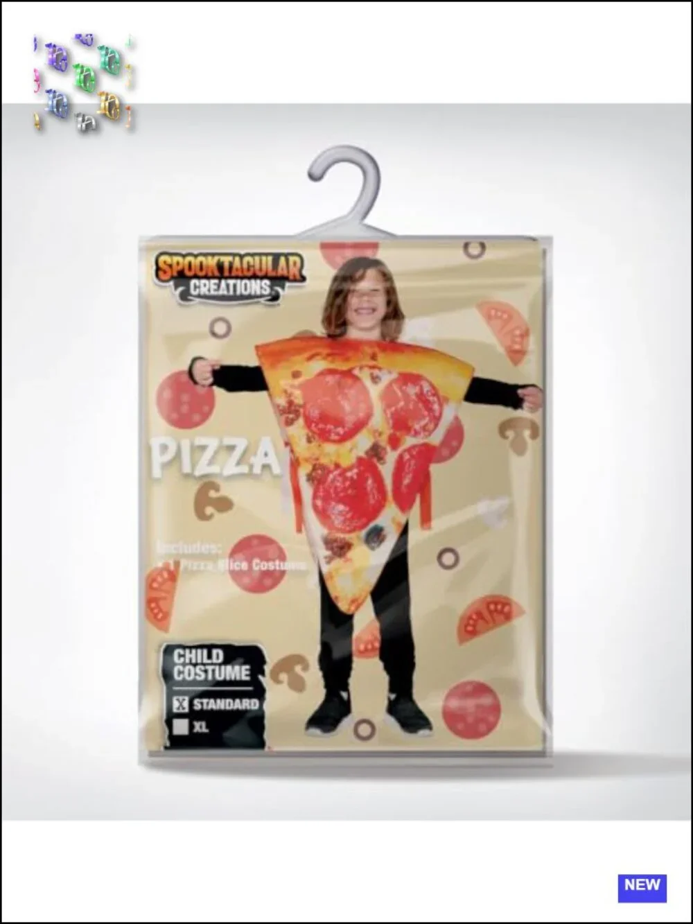 Kids Pizza Costume Halloween Dress-Up Food Party Cosplay